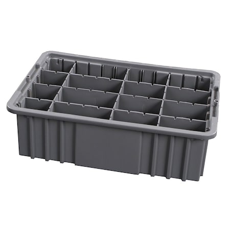 Harloff Drawer Exchange Tray with Adjustable Plastic Dividers, 6 Inch Drawers EXTRAY6